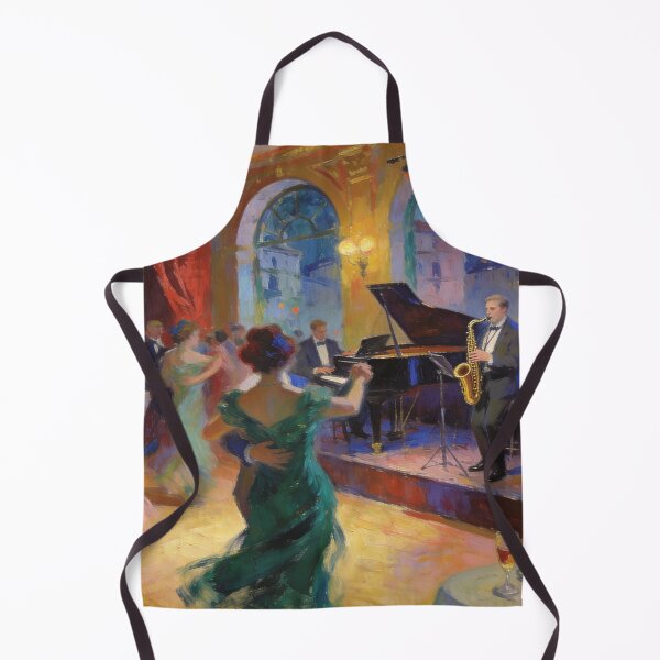 Item preview, Vibrant Nightlife Painting, Jazz Band, Dancing Crowd & City Nightclub Atmosphere designed and sold by BlareBlare.