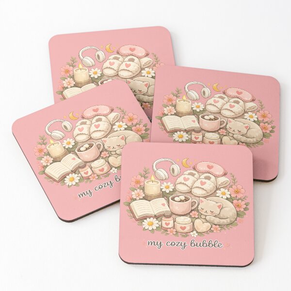 Item preview, My Cozy Bubble – Cute Cozy Aesthetic Cat designed and sold by MrsMimpi.
