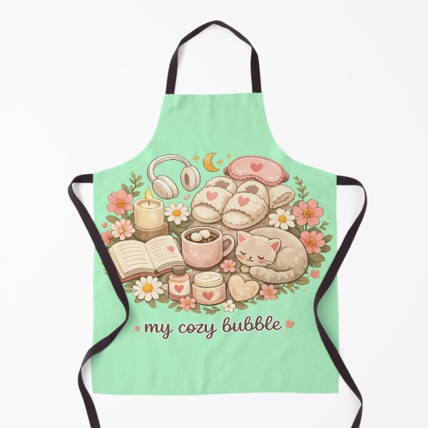 Item preview, My Cozy Bubble – Cute Cozy Aesthetic Cat designed and sold by MrsMimpi.
