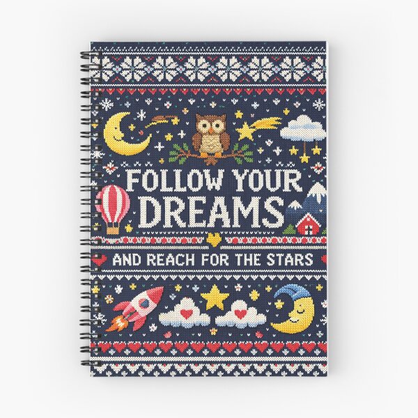Item preview, Follow Your Dreams Knitting Pattern Motivation designed and sold by Mauswohn.