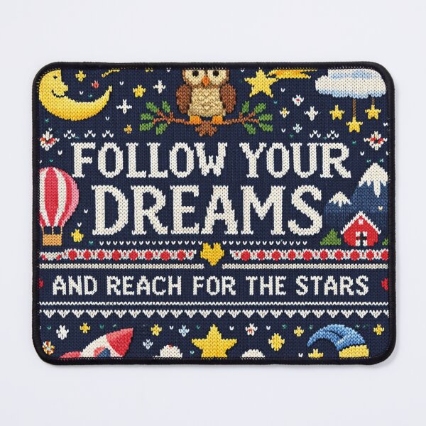 Item preview, Follow Your Dreams Knitting Pattern Motivation designed and sold by Mauswohn.