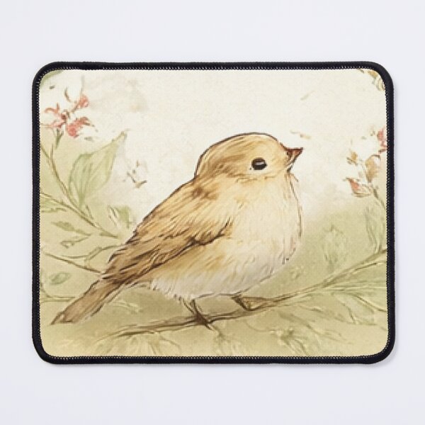 Item preview, Thinking of You – Sweet Bird Floral Illustration designed and sold by myforestfog.
