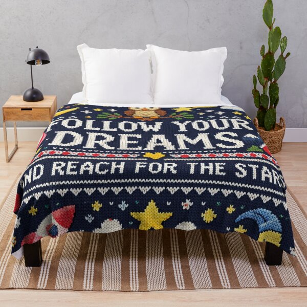 Item preview, Follow Your Dreams Knitting Pattern Motivation designed and sold by Mauswohn.