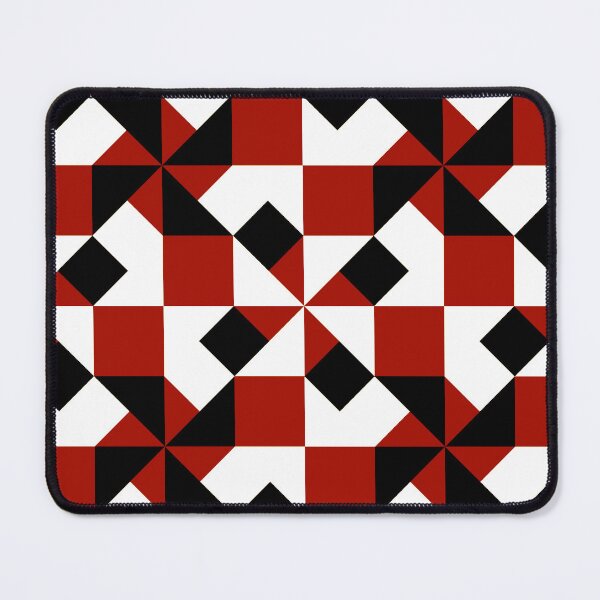 Item preview, Red geometric seamless repeating pattern designed and sold by SeamlessDsign.