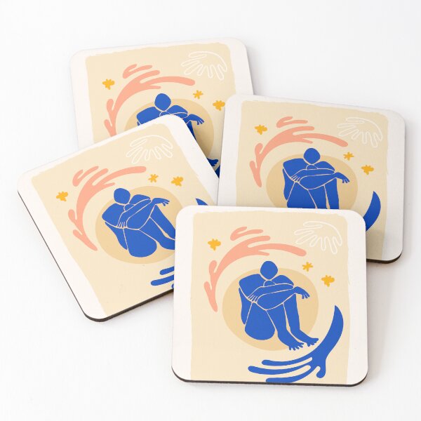 Item preview, Matisse Contemplative Blue Figure designed and sold by paulrommer.