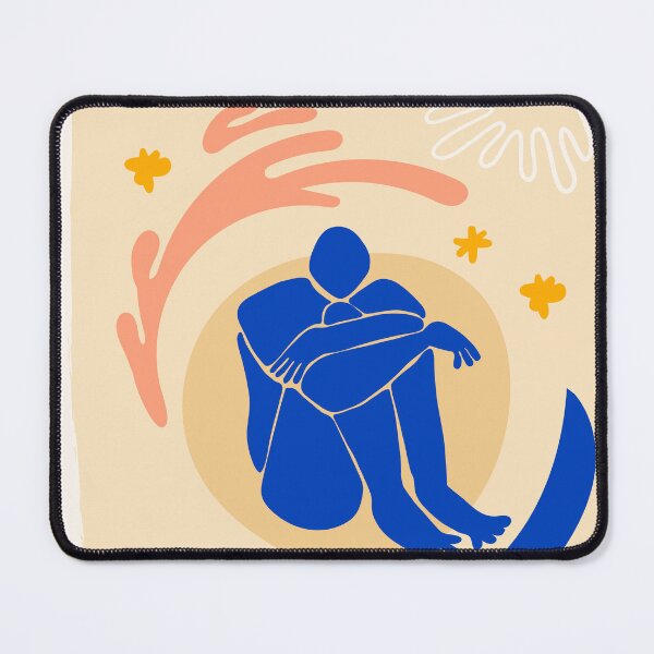 Item preview, Matisse Contemplative Blue Figure designed and sold by paulrommer.