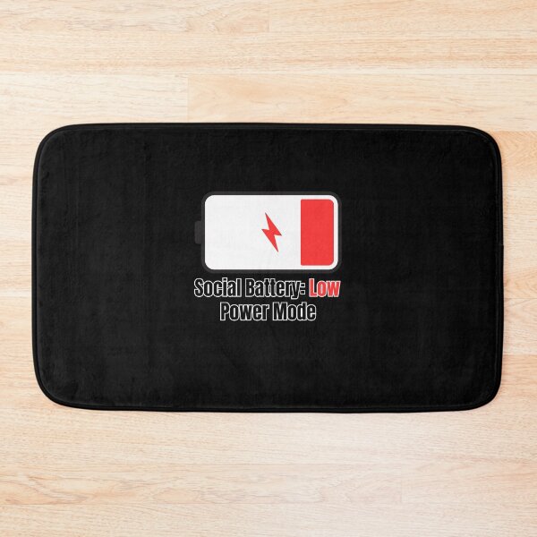 Item preview, Social Battery Low Power Mode Alert designed and sold by YAKOUT-STUDIO.