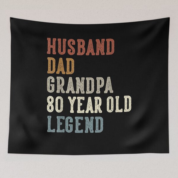 Item preview, Husband Dad Grandpa 80 Year Old Legend 80th Birthday designed and sold by Boutkimaewab.