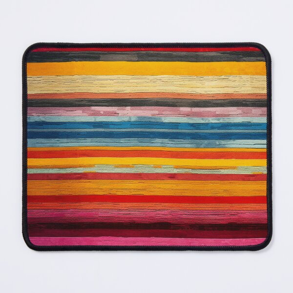 Item preview, Moroccan Carpet with Colorful Striped Pattern designed and sold by GrinGalore.