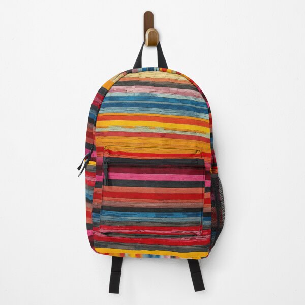 Item preview, Moroccan Carpet with Colorful Striped Pattern designed and sold by GrinGalore.