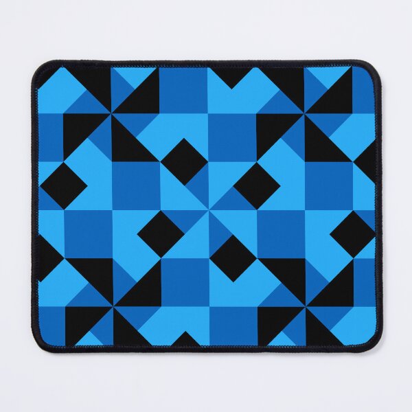 Item preview, Blue geometric seamless repeating pattern designed and sold by SeamlessDsign.