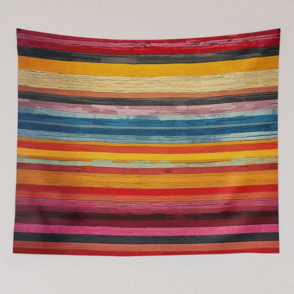 Item preview, Moroccan Carpet with Colorful Striped Pattern designed and sold by GrinGalore.