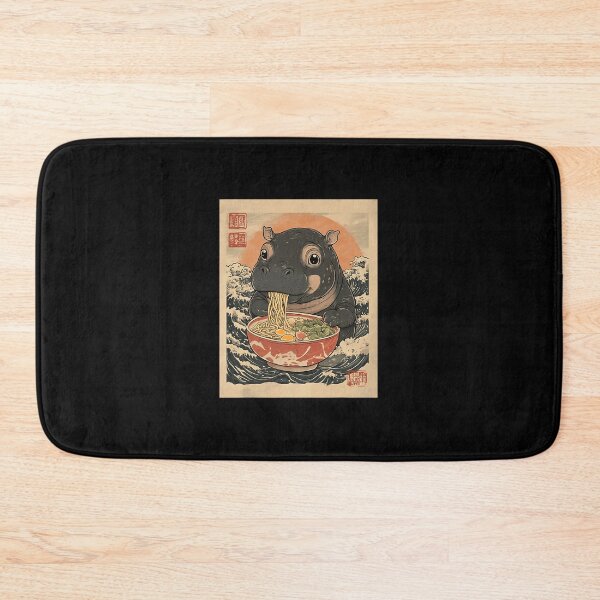 Item preview, Moo Deng Hippo Eat Ramen For Japanese Fan Kawaii Anime For Fan designed and sold by BA-2L.