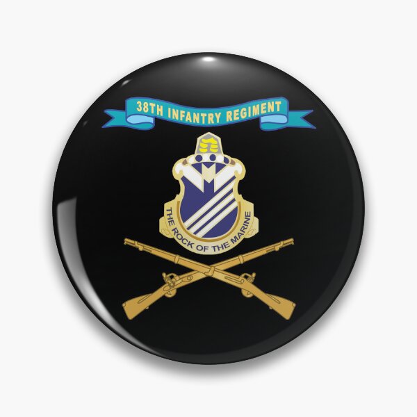 Item preview, Army - 38th Infantry Regiment w Ribbon - Br X 300 designed and sold by Military Insignia Products.