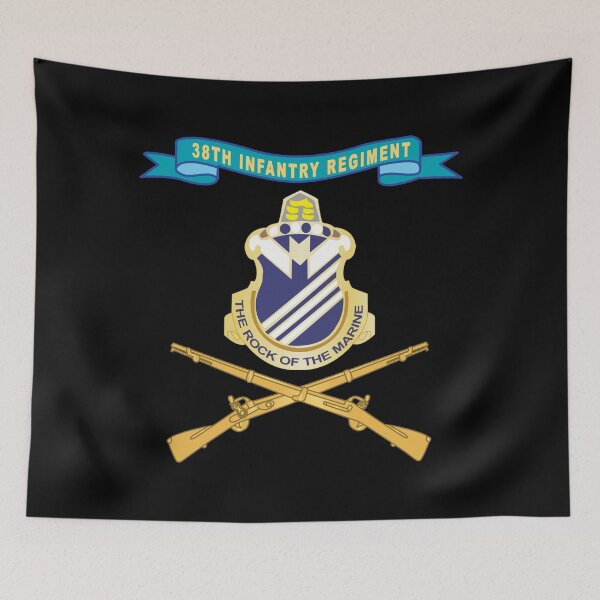 Item preview, Army - 38th Infantry Regiment w Ribbon - Br X 300 designed and sold by Military Insignia Products.
