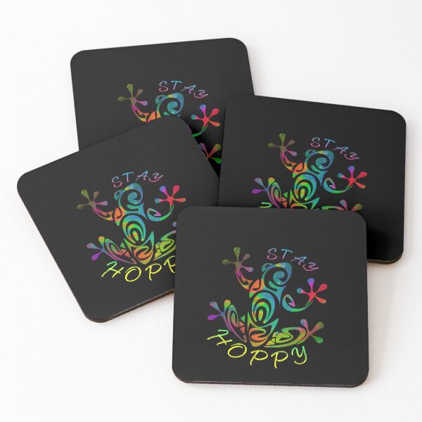 Item preview, Stay hoppy frog silhouette designed and sold by DoneAndDusted.