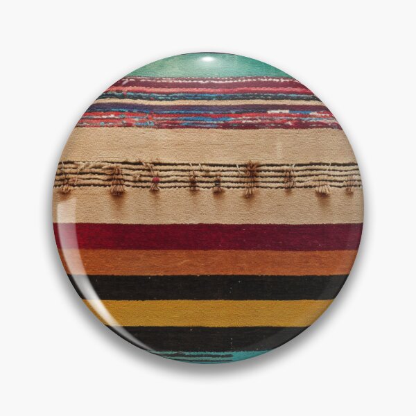 Item preview, Moroccan Handmade Carpet with Colorful Striped Pattern designed and sold by GrinGalore.
