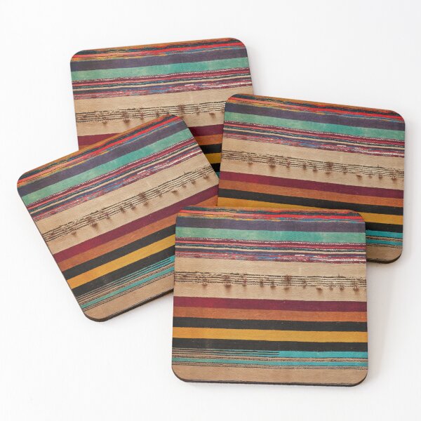 Item preview, Moroccan Handmade Carpet with Colorful Striped Pattern designed and sold by GrinGalore.