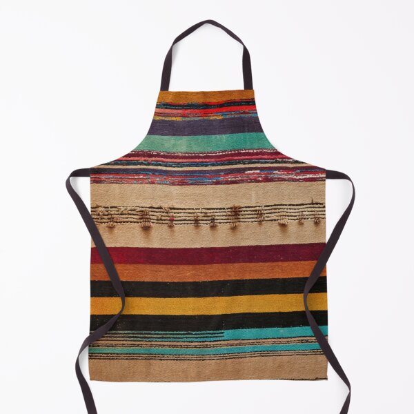 Item preview, Moroccan Handmade Carpet with Colorful Striped Pattern designed and sold by GrinGalore.
