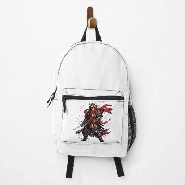 Item preview, Epic Anime Samurai Warrior with Katana – Japanese Warrior Cherry Blossom Anime Sticker & T-Shirt Design designed and sold by ArtWaveStudio8.