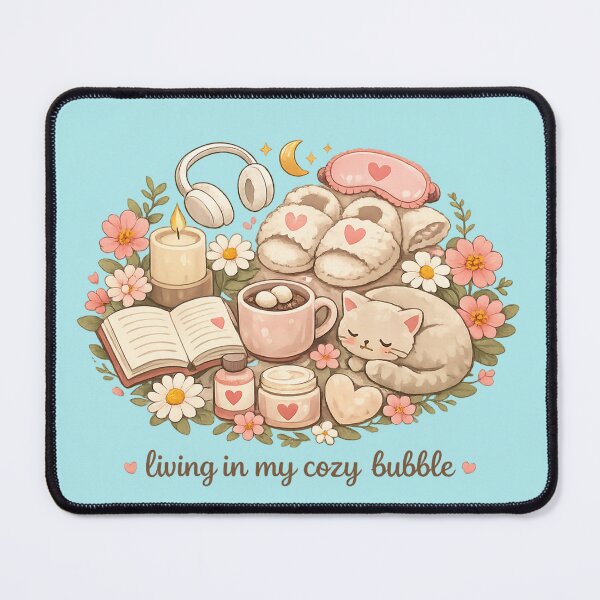 Item preview, Living in My Cozy Bubble – Cozy Lifestyle Illustration designed and sold by MrsMimpi.