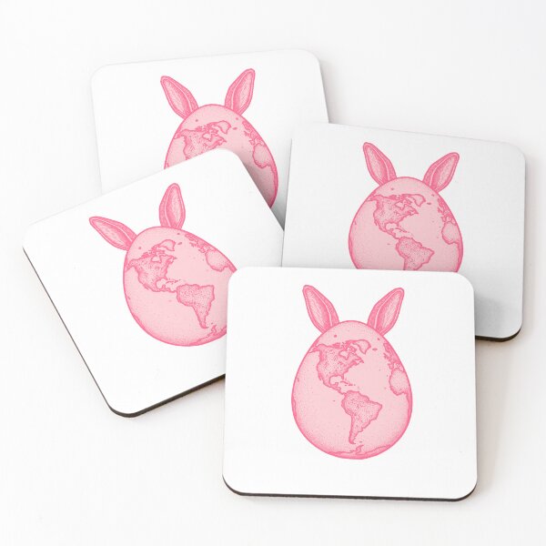 Item preview, Easter Bunny Earth Egg World Map Rabbit Ears Design designed and sold by PhokaPhokich.