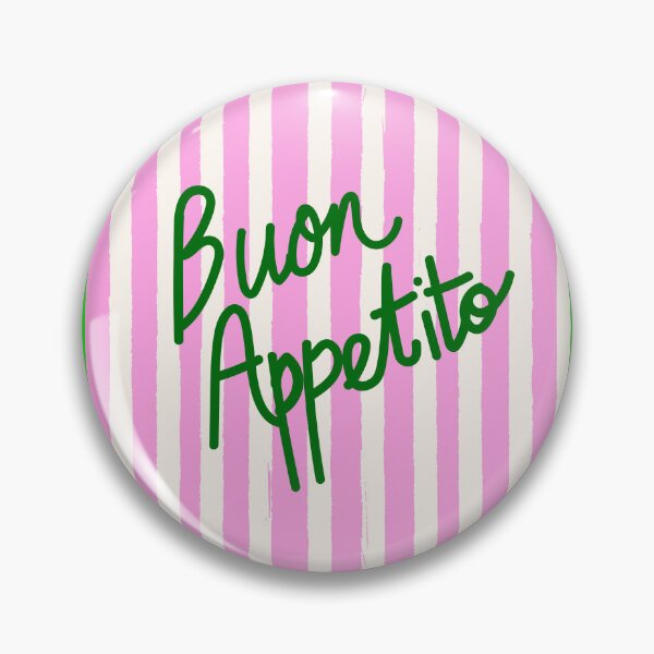 Item preview, Buon Appetito Pink Groovy Stripes Minimalist Illustration designed and sold by MaiZephyr.