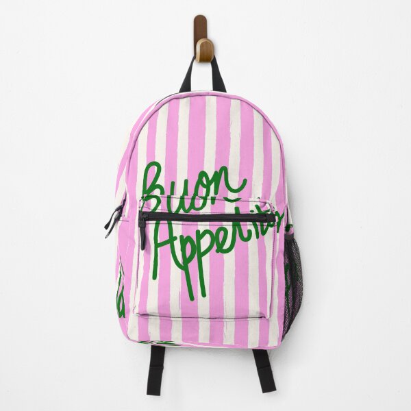 Item preview, Buon Appetito Pink Groovy Stripes Minimalist Illustration designed and sold by MaiZephyr.
