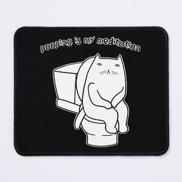 Item preview, Pooping is my meditation designed and sold by eri-morie.