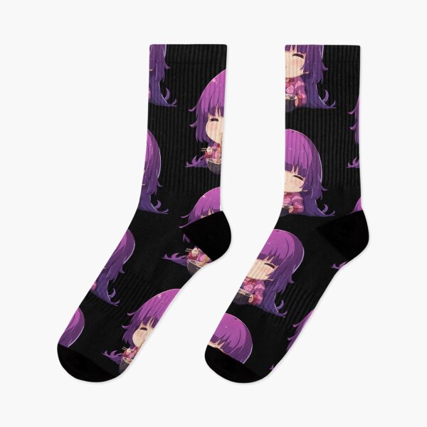 Item preview, Hitagi Senjougahara Bakemonogatari Kawaii Ramen Chibi Smile designed and sold by mildaclairmo.