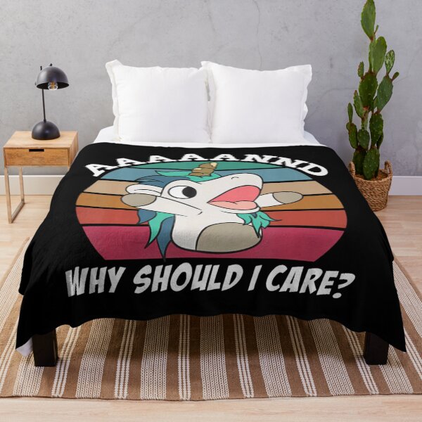 Item preview, And Why Should I Care Funny Sarcastic Unicorn designed and sold by IanJohnst.
