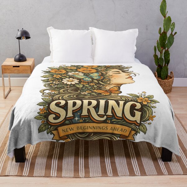Item preview, Spring Goddess – Floral Nature Illustration designed and sold by DKunic.