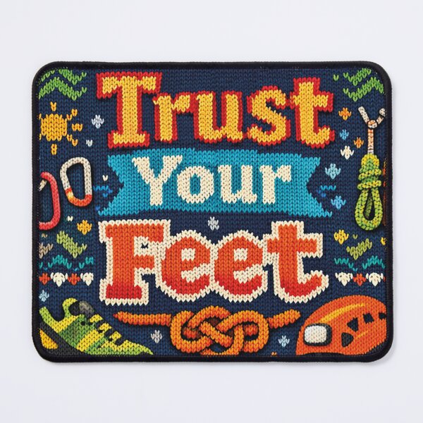 Item preview, Trust Your Feet Climbing Knitting Pattern Mountains designed and sold by Mauswohn.