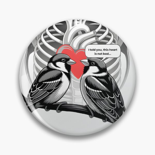 Item preview, Sparrows' Heart Chat - "I Told You, This Heart Is Not Bad" designed and sold by Reniferka Artifacts.