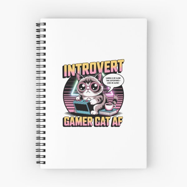 Item preview, Introvert Gamer Cat AF Tee | Gaming Is My Alone Time Superpower T-Shirt designed and sold by Ashley critters.