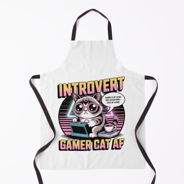 Item preview, Introvert Gamer Cat AF Tee | Gaming Is My Alone Time Superpower T-Shirt designed and sold by Ashley critters.