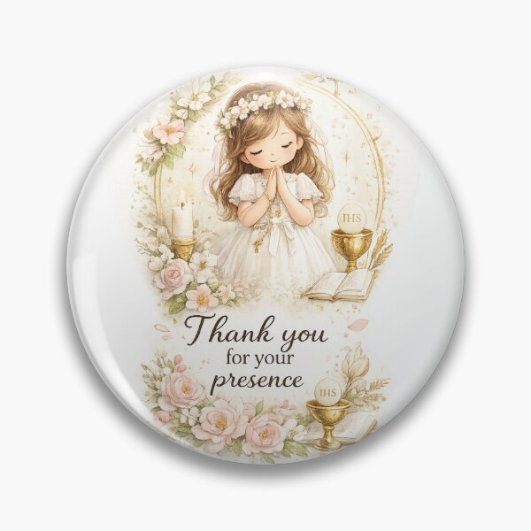 Item preview, First Holy Communion Magnet – Thank You For Your Presence designed and sold by CreativeNest88.
