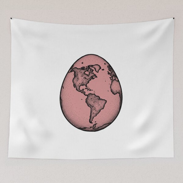 Item preview, Planet Earth Easter Egg World Map Illustration designed and sold by PhokaPhokich.