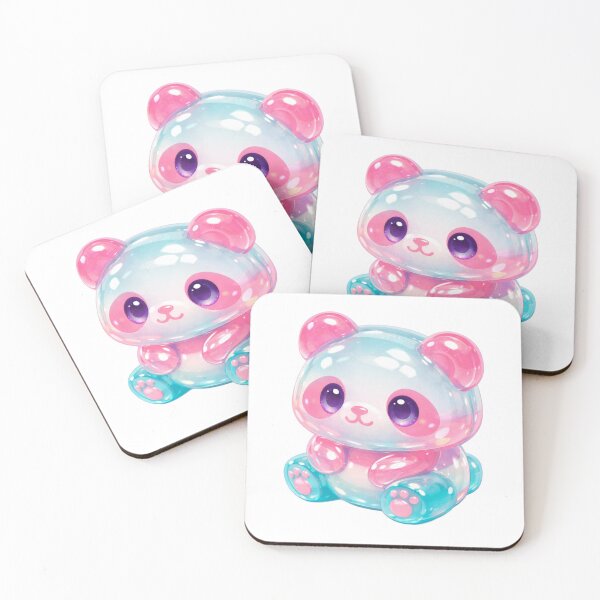 Item preview, 3D Isometric Jelly Panda – Cute Chibi Gummy Candy Character designed and sold by craftedd.