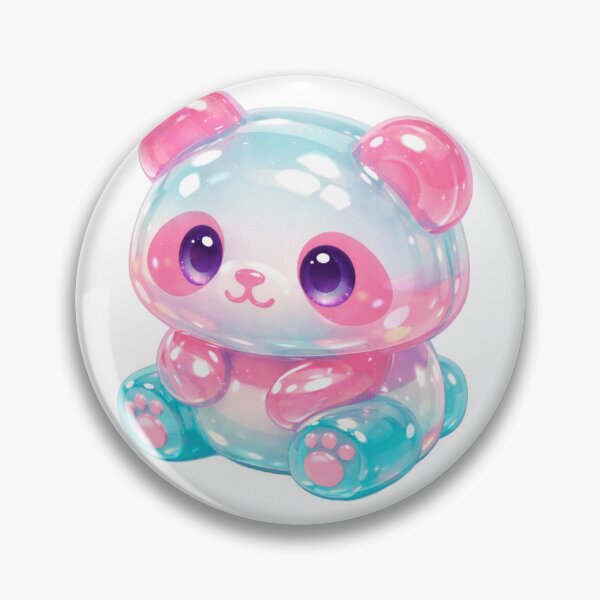 Item preview, 3D Isometric Jelly Panda – Cute Chibi Gummy Candy Character designed and sold by craftedd.
