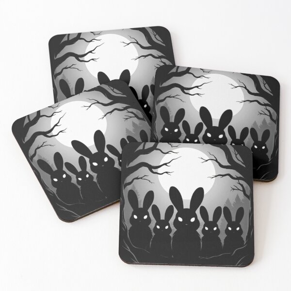 Item preview, Creepy Cute Bunny Rabbits Goth Horror Aesthetic designed and sold by IsomVon.