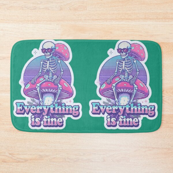 Item preview, Funny Ironic Skeleton Mental Health Art designed and sold by ChinzorigBAY.