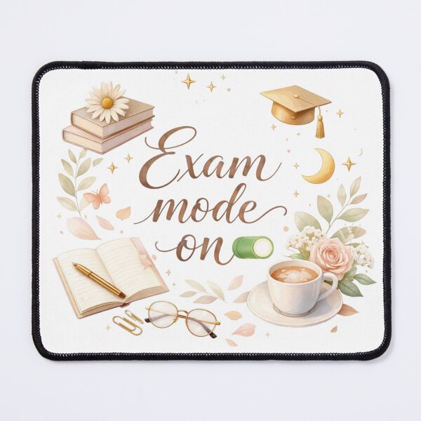 Item preview, Exam Mode On – Cute Aesthetic Study Motivation Design designed and sold by Sanika arts .
