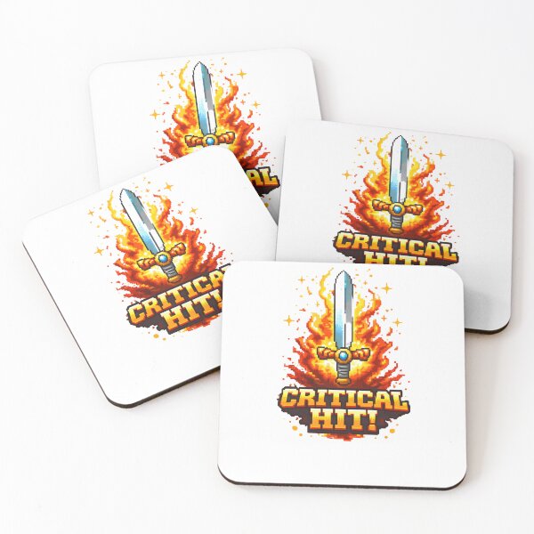 Item preview, Critical Hit Retro Pixel Sword Gamer Design designed and sold by PixelForge24.