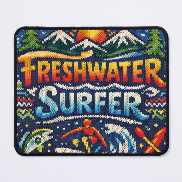 Item preview, Freshwater Surfer River Wave Knitting Pattern designed and sold by Mauswohn.