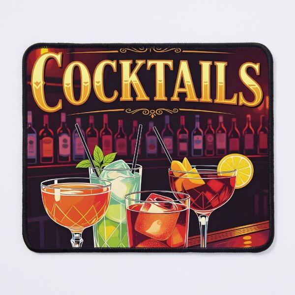 Item preview, Cocktails — Retro Neon Bar Art Print | Mid-Century Cocktail Poster, Vintage Home Bar Wall Decor designed and sold by MooLaLa.Store.