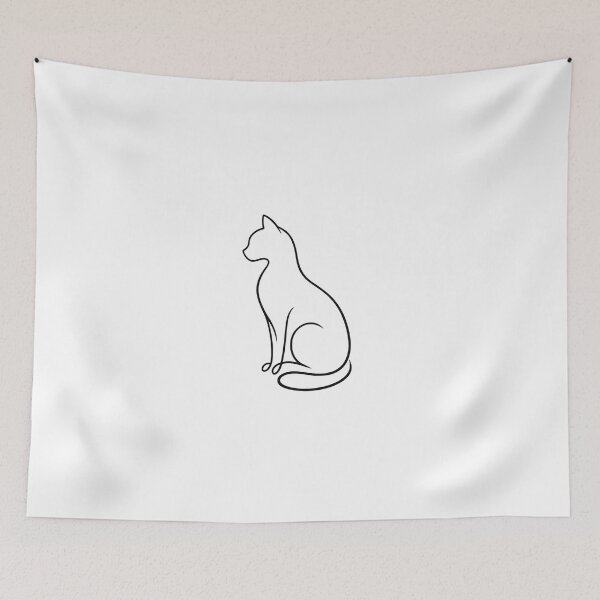 Item preview, Minimalist Single Line Cat Drawing – Elegant Continuous Line Art Cat Illustration designed and sold by ArtWaveStudio8.