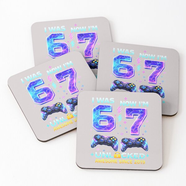 Item preview, I was 6 Now I’m 7 Gamer Boy Birthday Boys Gifts for Men Kids designed and sold by MabelWells.