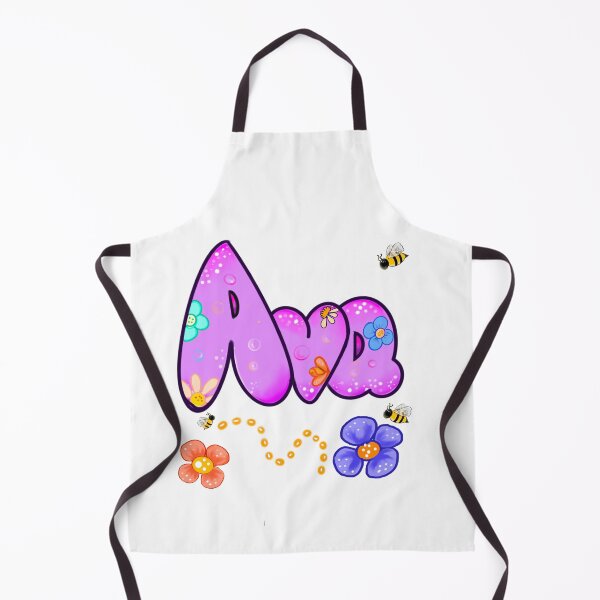 Item preview, Ava Name Design – Aesthetic Purple Floral with Cute Bumble Bee Illustration designed and sold by Artonmytee.