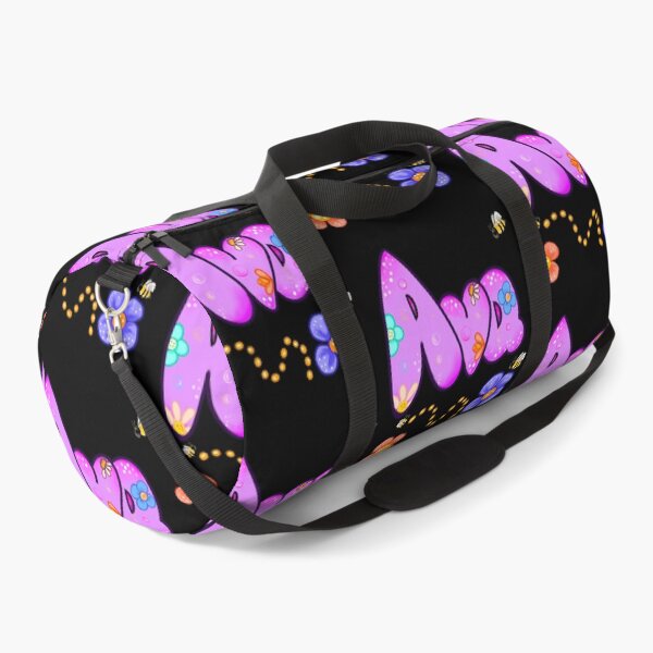 Item preview, Ava Name Design – Aesthetic Purple Floral with Cute Bumble Bee Illustration designed and sold by Artonmytee.